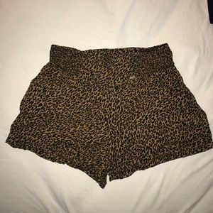 Guess High Waisted Cheetah Shorts